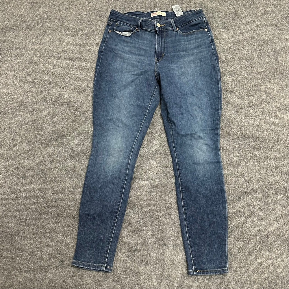 Signature Levi Strauss Jeans Womens Size 10 Blue High Rise Skinny Stretch Denim